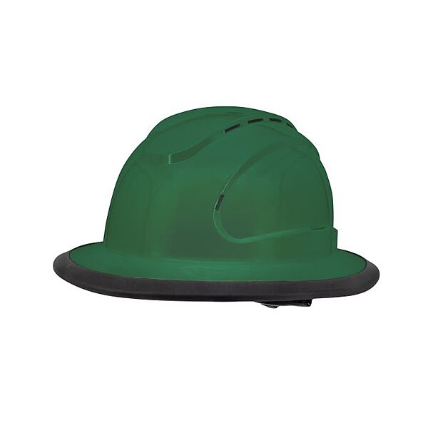 Radians THE JUDGE™ RHJ6V 6-Point Ratchet Vented Type I Full Brim Hard Hat - Green