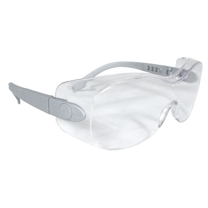 Radians Sheath™ OTG Safety Eyewear - Silver Frame - Clear Lens