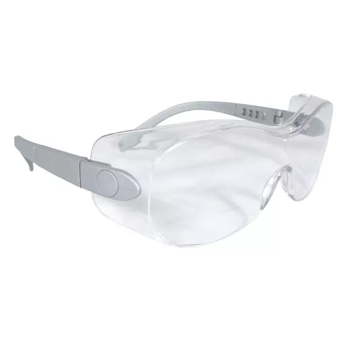 Radians Sheath™ OTG Safety Eyewear - Silver Frame - Clear Lens