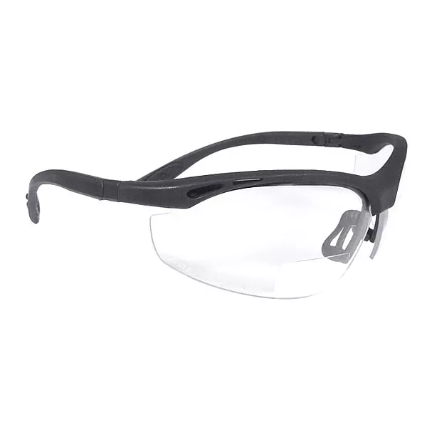 Radians Cheaters® Magnifier Safety Eyewear - Black Frame - Clear Lens - 1.5 Diopter