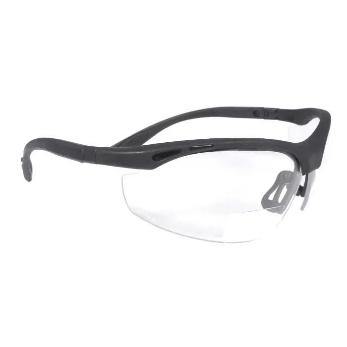Radians Cheaters® Magnifier Safety Eyewear - Black Frame - Clear Lens - 1.5 Diopter