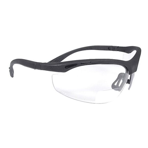 Radians Cheaters® Magnifier Safety Eyewear - Black Frame - Clear Lens - 2.0 Diopter