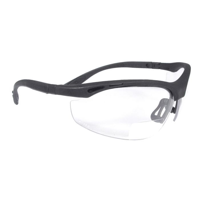 Radians Cheaters® Magnifier Safety Eyewear - Black Frame - Clear Lens - 3.0 Diopter