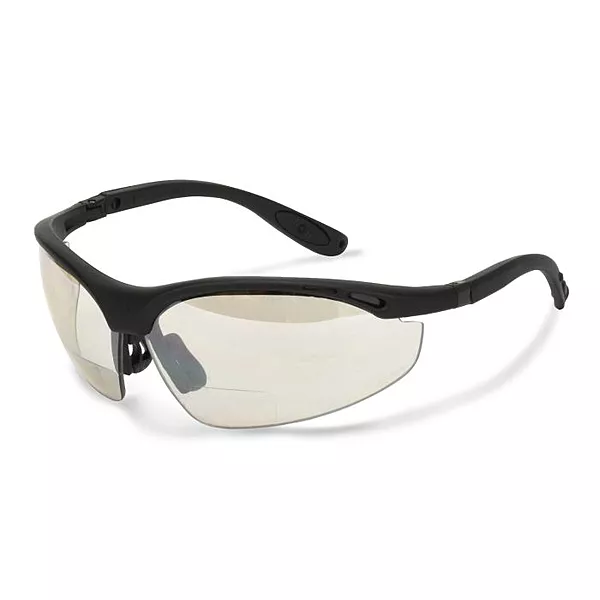 Radians Cheaters® Magnifier Safety Eyewear - Black Frame - Indoor/Outdoor Lens - 2.5 Diopter