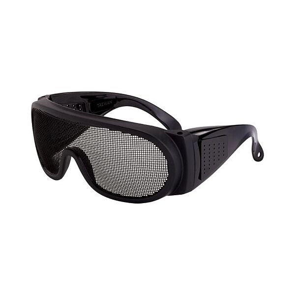 Crossfire Wire Mesh Over the Glass Safety Eyewear - Black Frame - Wire Mesh Lens