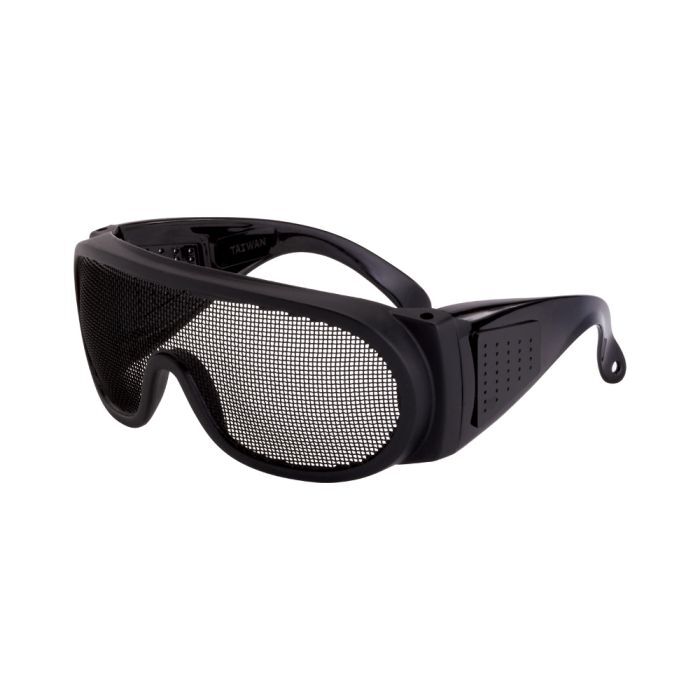 Crossfire Wire Mesh Over the Glass Safety Eyewear - Black Frame - Wire Mesh Lens