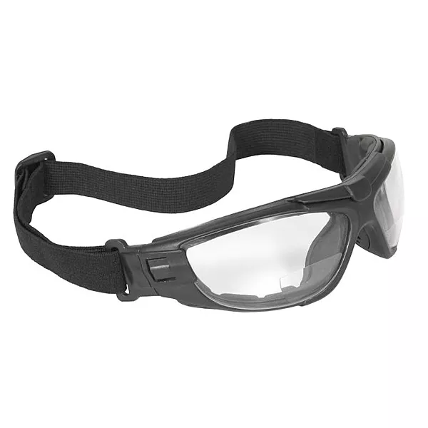 Radians Cuatro™ 4-in-1 Foam Lined Magnifier Safety Eyewear - Black Frame - Clear Anti-Fog Lens - 1.5 Diopter