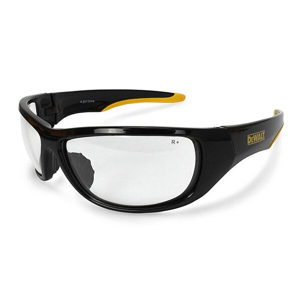 DEWALT DPG94 Dominator™ Protective Eyewear - Black/Yellow Frame - Clear Lens