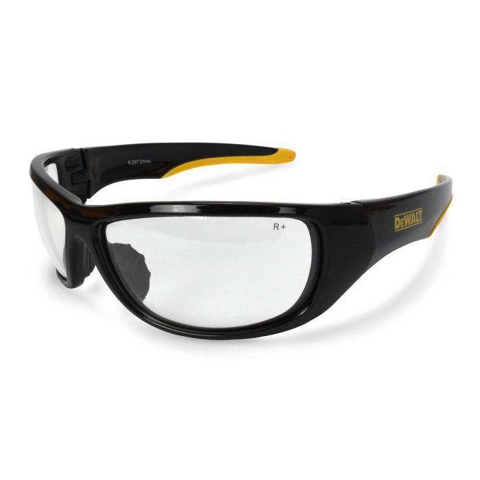 DEWALT DPG94 Dominator™ Protective Eyewear - Black/Yellow Frame - Clear Lens