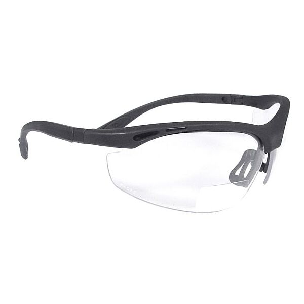 Radians Cheaters® Magnifier Safety Eyewear - Black Frame - Clear Lens - 1.0 Diopter