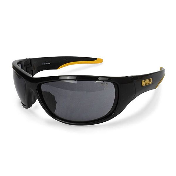 DEWALT DPG94 Dominator™ Protective Eyewear - Black/Yellow Frame - Smoke Lens