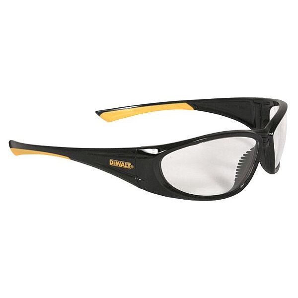 DEWALT DPG98 Gable™ Protective Eyewear - Black/Yellow Frame - Clear Lens