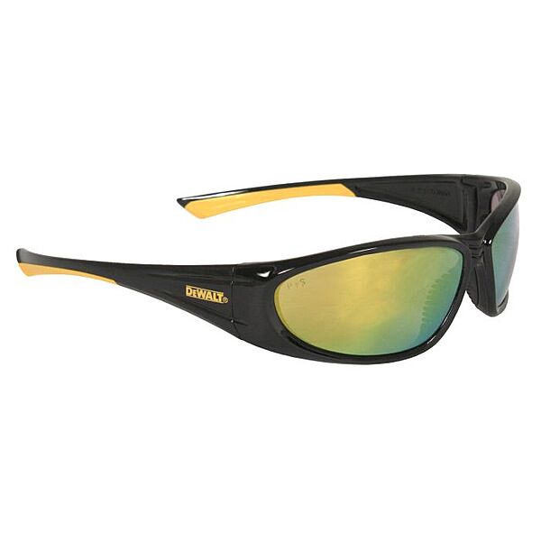 DEWALT DPG98 Gable™ Protective Eyewear - Black/Yellow Frame - Yellow Mirror Lens