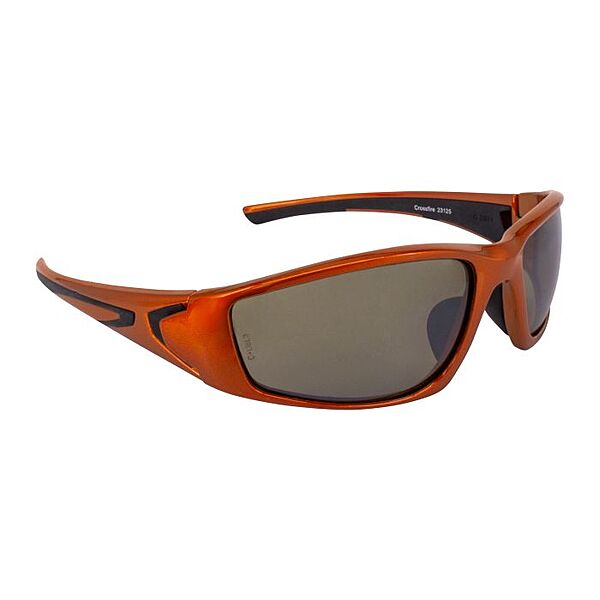 Crossfire RPG Premium Safety Eyewear - Burnt Orange Frame - Demi-Copper Mirror Lens
