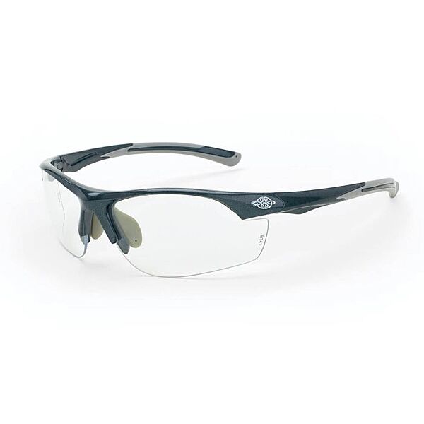 Crossfire AR3 Premium Safety Eyewear - Shiny Pearl Gray Frame - Clear Lens