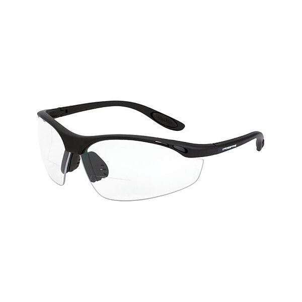 Crossfire Talon Magnifier Safety Eyewear - Matte Black Frame - Clear Lens - 2.5 Diopter