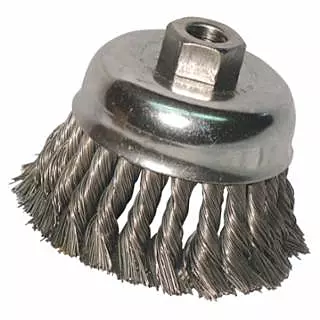 Anchor 2-3/4 in Knot Cup, .020 Steel Fill, 5/8 in-11 Arbor