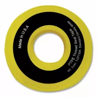 Gas Line PTFE Thread Sealant Tape, 3/4 in W, 520 in L, Yellow, Full Density