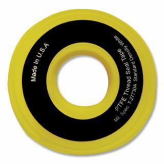 Gas Line PTFE Thread Sealant Tape, 1/2 in x 520 in, Yellow, Full Density