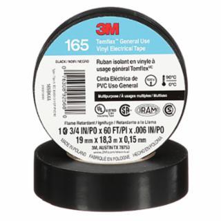 Temflex™ Vinyl Electrical Tape 165, 60 ft x 3/4 in, Black