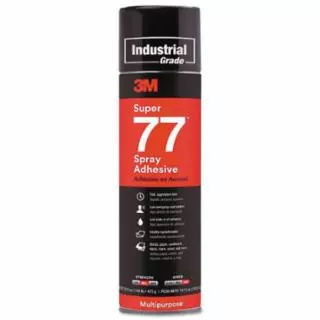 Super 77™ Mult-Purpose Spray Adhesive, 16.75 oz, Aerosol Can, Clear