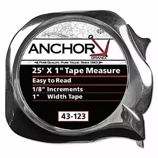Easy to Read Tape Measure, 1 in x 25 ft, Orange
