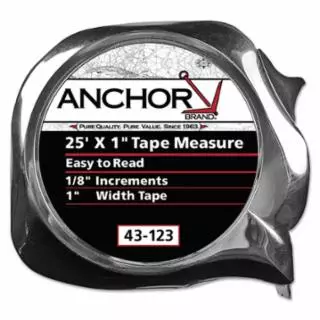 Easy to Read Tape Measure, 1 in x 25 ft, Orange