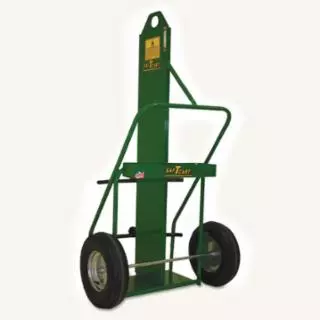 Large Cylinder Cart, 9-1/2 in and 12-1/2 in dia Cylinders, 16 in Pneumatic Wheels