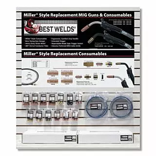 Miller® Style Replacement MIG Guns and Consumables Display