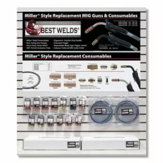 Miller® Style Replacement MIG Guns and Consumables Display