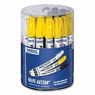 Paint-Riter® Valve Action® Marker Display, 5 in dia, Plastic