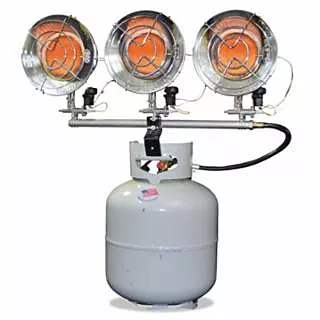 Portable Propane Radiant Heater, 42000 Btu/h, 43 h