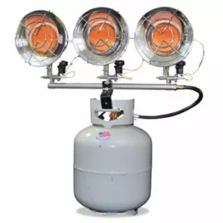 Portable Propane Radiant Heater, 42000 Btu/h, 43 h