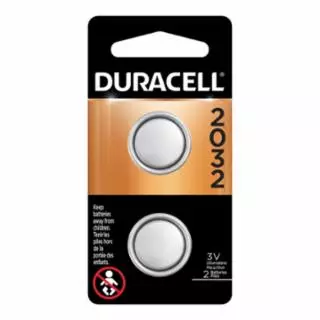 Lithium Battery, Coin Cell, 3V, 2032, 2/PK