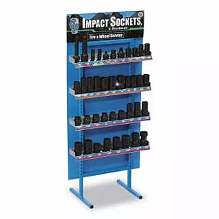 Display, 1/2 in Dr Flip, 3/4 in Dr, 1 in Dr, Incl 39-Pc Tire and Wheel Service Sockets w/(2) Flip Sockets and (3) Adapters