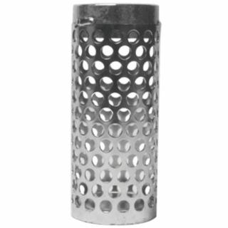 Threaded Long Thin Round Hole Strainers, 3 in Inlet