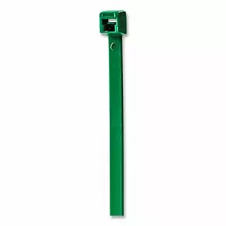 General Purpose Cable Tie, 50 lb Tensile Strength, 7.6 in L, Green, 100 EA/BG
