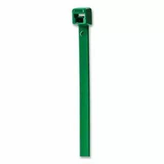 General Purpose Cable Tie, 50 lb Tensile Strength, 7.6 in L, Green, 100 EA/BG