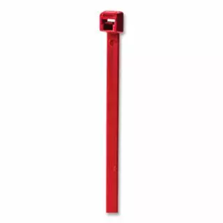 General Purpose Cable Tie, 50 lb Tensile Strength, 7.6 in L, Red, 100 EA/BG