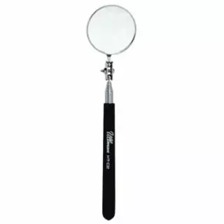 Telescoping Inspection Mirror, Round, 2-1/4 in dia, 6-1/2 in L to 36-3/8 in L