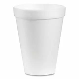 Foam Cup, 12 oz, White