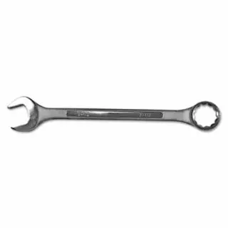 Combination Wrench, 1/2 in Opening, 7 in OAL, 12-Point, Nickel Chrome Plated Finish