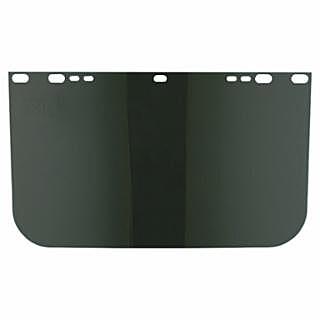 Visor, Dark Green, Unbound, 15-1/2 in L x 9 in H, for Jackson Safety® Head Gear/Cap Adaptors