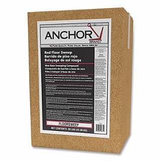 Oil-Based Non-Sanded Floor Sweeping Compound, Red, 50 LB/BX