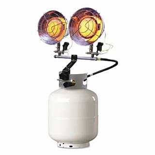 Portable Propane Radiant Heater, 20000 Btu/h, 15 h