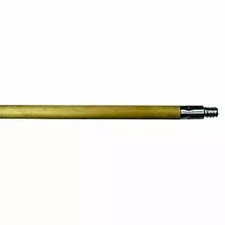 Wooden Broom Handle, Hardwood w/Metal Tip, 60 in x 15/16 in dia