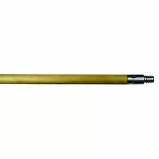 Wooden Broom Handle, Hardwood w/Metal Tip, 60 in x 15/16 in dia
