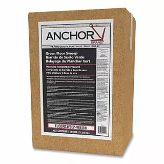 Wax-Based Floor Sweeping Compound, Green, 50 LB/BX