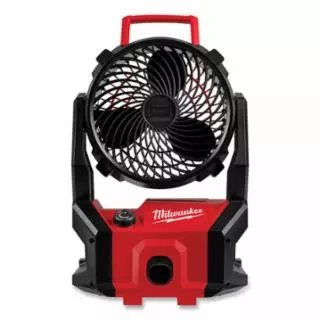 M18™ Brushless PACKOUT™ Fan, Personal, 7 in Blades, 18 V, Variable Speed, Black/Red