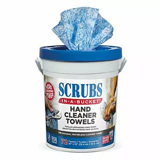 Hand Cleaner Towels, 72/Container, Citrus